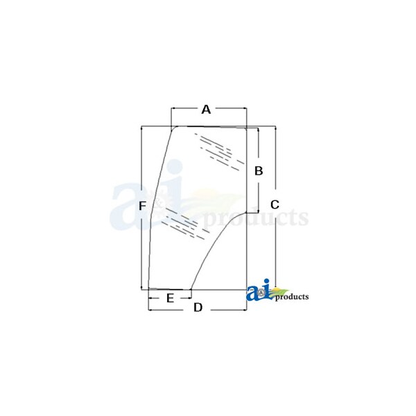 Glass, Door (LH) 66" x46.5" x4.5"